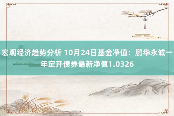 宏观经济趋势分析 10月24日基金净值：鹏华永诚一年定开债券最新净值1.0326