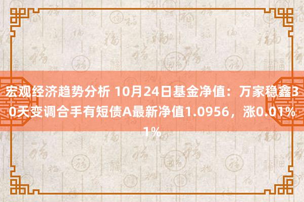 宏观经济趋势分析 10月24日基金净值：万家稳鑫30天变调合手有短债A最新净值1.0956，涨0.01%