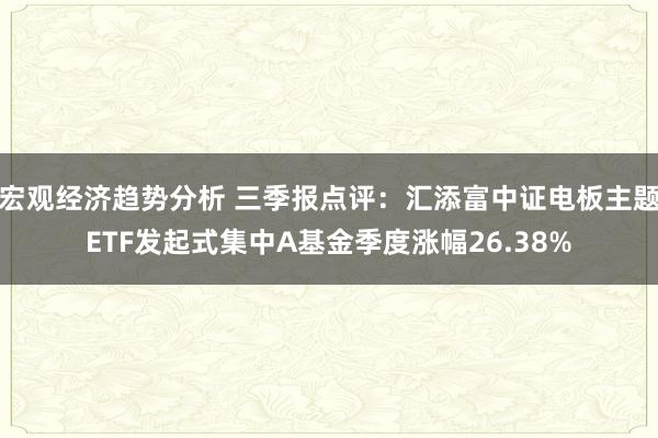 宏观经济趋势分析 三季报点评：汇添富中证电板主题ETF发起式集中A基金季度涨幅26.38%