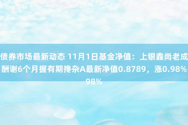 债券市场最新动态 11月1日基金净值：上银鑫尚老成酬谢6个月握有期搀杂A最新净值0.8789，涨0.98%