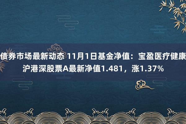 债券市场最新动态 11月1日基金净值：宝盈医疗健康沪港深股票A最新净值1.481，涨1.37%