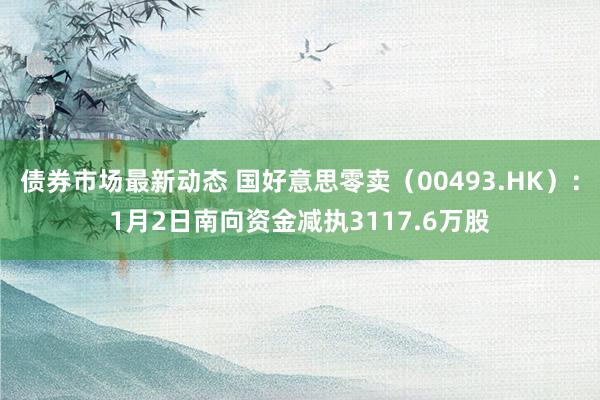 债券市场最新动态 国好意思零卖（00493.HK）：1月2日南向资金减执3117.6万股