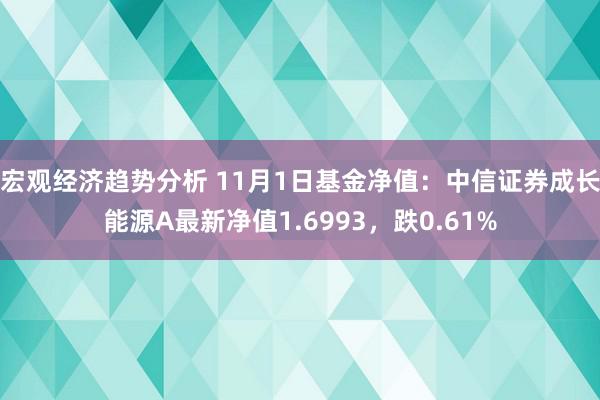 宏观经济趋势分析 11月1日基金净值：中信证券成长能源A最新净值1.6993，跌0.61%