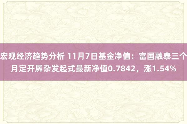 宏观经济趋势分析 11月7日基金净值：富国融泰三个月定开羼杂发起式最新净值0.7842，涨1.54%