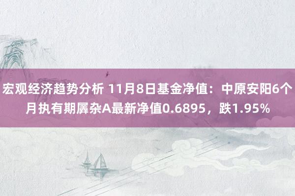 宏观经济趋势分析 11月8日基金净值：中原安阳6个月执有期羼杂A最新净值0.6895，跌1.95%