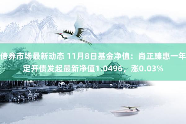 债券市场最新动态 11月8日基金净值：尚正臻惠一年定开债发起最新净值1.0496，涨0.03%