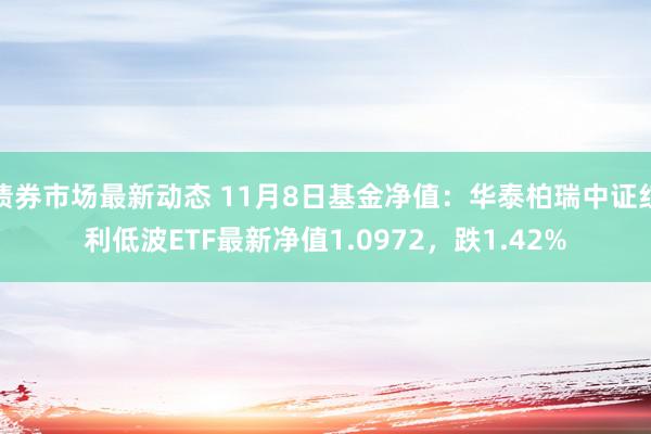 债券市场最新动态 11月8日基金净值：华泰柏瑞中证红利低波ETF最新净值1.0972，跌1.42%