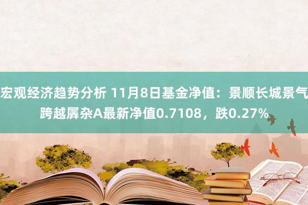 宏观经济趋势分析 11月8日基金净值：景顺长城景气跨越羼杂A最新净值0.7108，跌0.27%