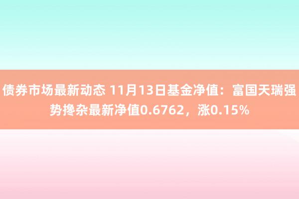 债券市场最新动态 11月13日基金净值：富国天瑞强势搀杂最新净值0.6762，涨0.15%