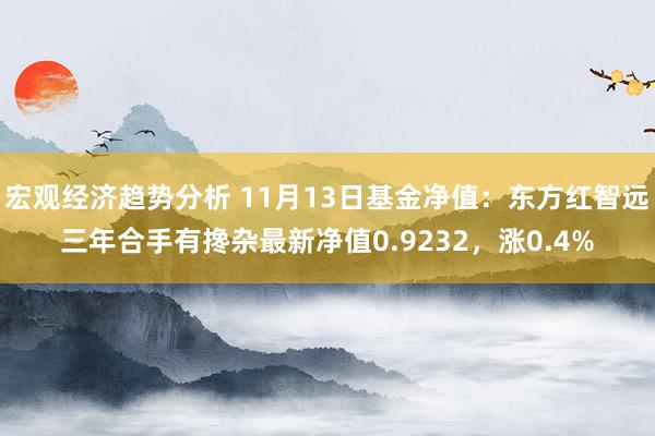 宏观经济趋势分析 11月13日基金净值：东方红智远三年合手有搀杂最新净值0.9232，涨0.4%