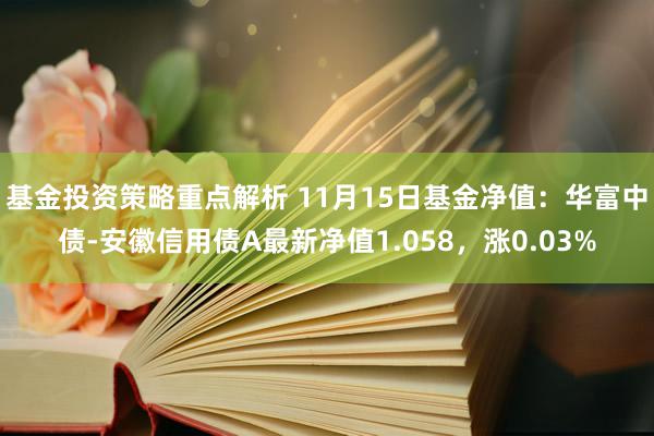 基金投资策略重点解析 11月15日基金净值：华富中债-安徽信用债A最新净值1.058，涨0.03%