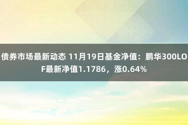 债券市场最新动态 11月19日基金净值：鹏华300LOF最新净值1.1786，涨0.64%