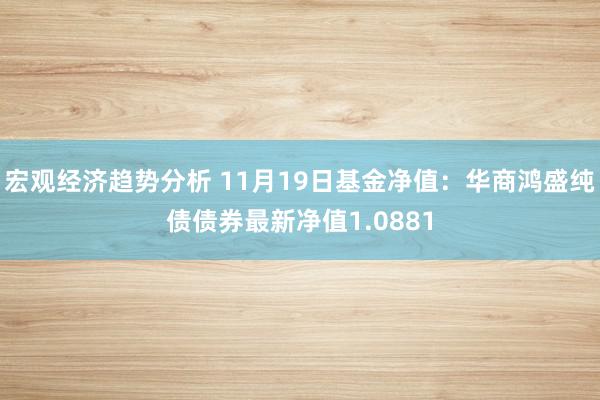 宏观经济趋势分析 11月19日基金净值：华商鸿盛纯债债券最新净值1.0881